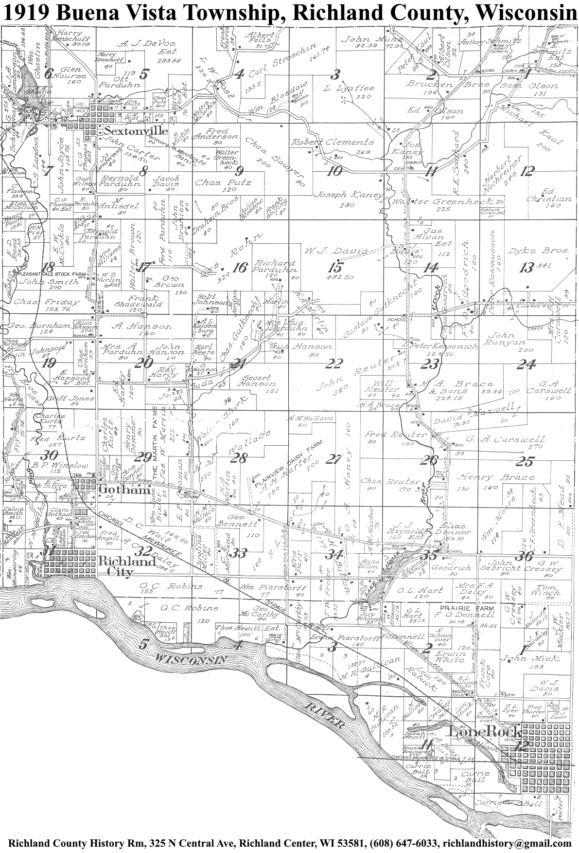 Richland County Wisconsin Maps 4413